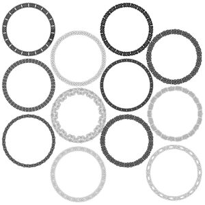 12 Celtic circular band symbols - SVG designs