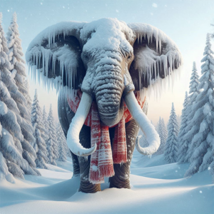 Winter Elephant