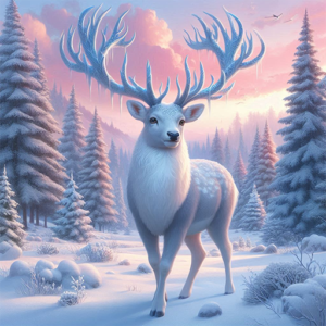 Winter Deer
